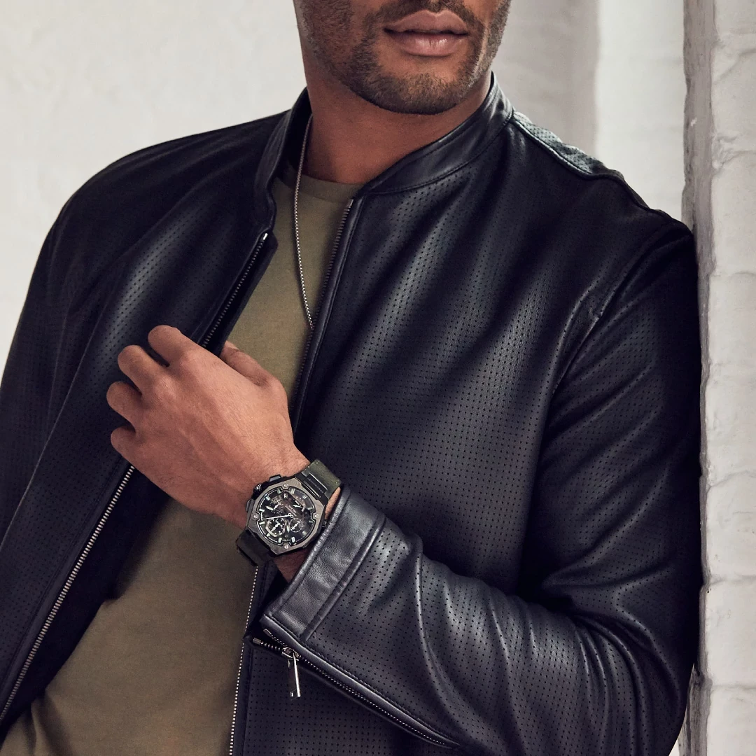 Black Dial Leather Strap Series X SE 98B355 | Bulova